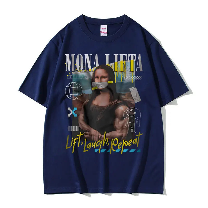 Mona Lifta Vintage Gym Meme Tee – Oversized